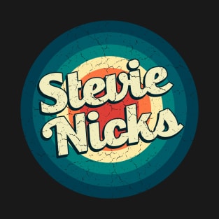 Graphic Stevie Name Retro Vintage Circle T-Shirt