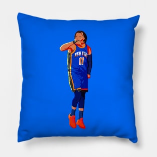 Jalen Brunson - New York Knicks Basketball Pillow