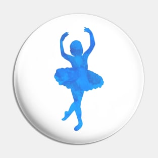 Blue Ballerina Pin