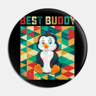 Best Buddy Penguin Pin