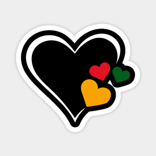 Cute Juneteenth Heart Proud African American Valentine's Day Magnet