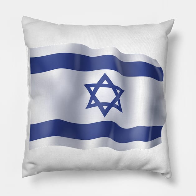 Israel flag Pillow by SerenityByAlex