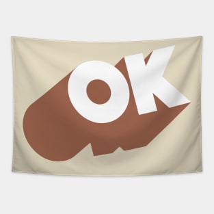 OK //// Ok Logo Blocky Design #1 Tapestry