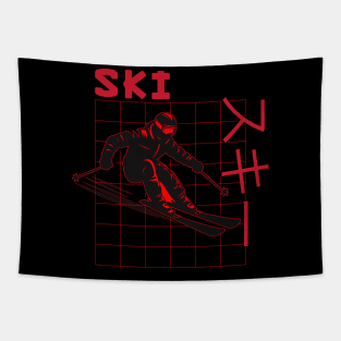 Ski Japan Japanese 90s style Tapestry