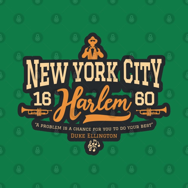 New York Harlem - Harlem Logo - Harlem Manhattan - Duke Ellington by Boogosh