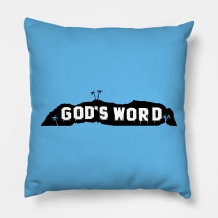 God's Word in Hollywood (big logo) Pillow