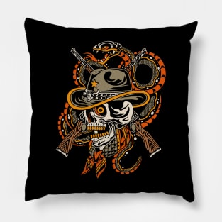 Cowboy skull Pillow