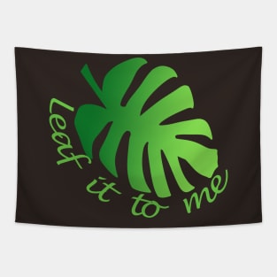 Green Monstera Leaf Tapestry