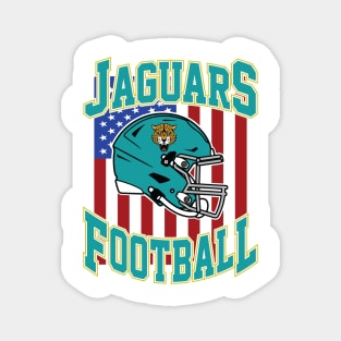 Retro Jaguars Football Magnet