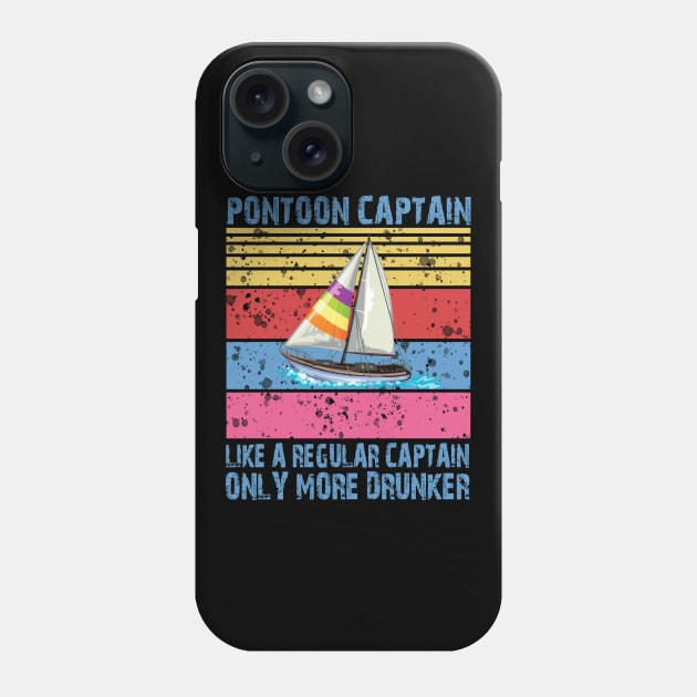 Pontoon Captain Retro Phone Case by Imutobi