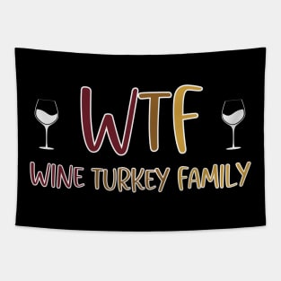 Wine Turkey Family Tapestry