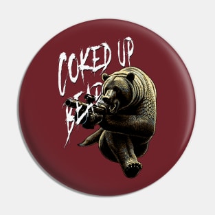 Coked Up Bear Pin