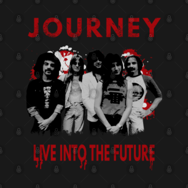 Discover Journey-bw - Hard Rock Band - T-Shirt