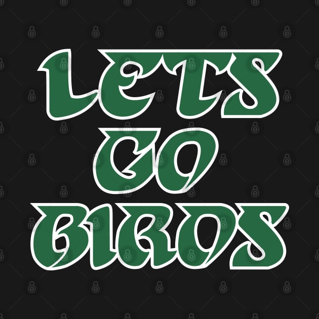 Lets Go Birds, retro - Black by KFig21