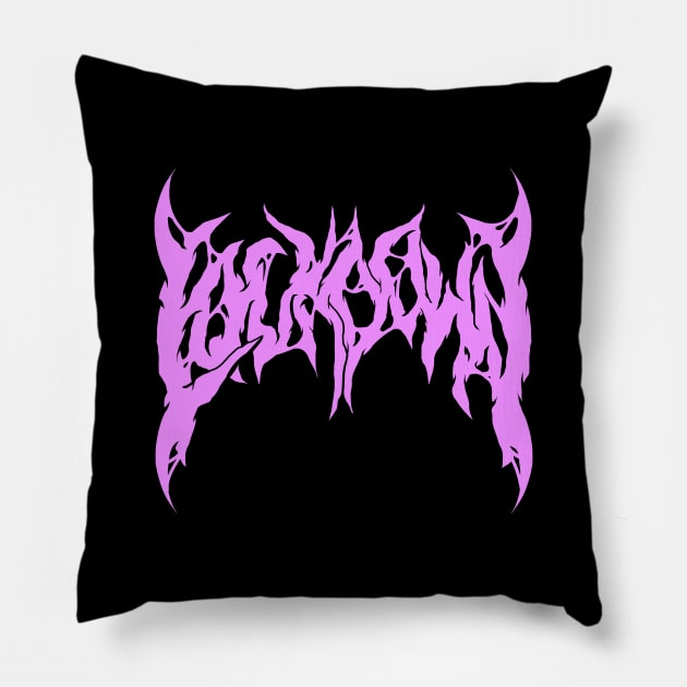 LOCKDOWN logo Pillow by ghaarta