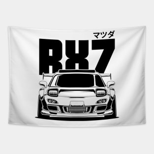 Mazda RX7 Black Print Tapestry