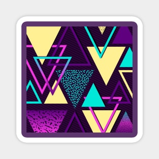 Trendy geometric background with triangles Magnet