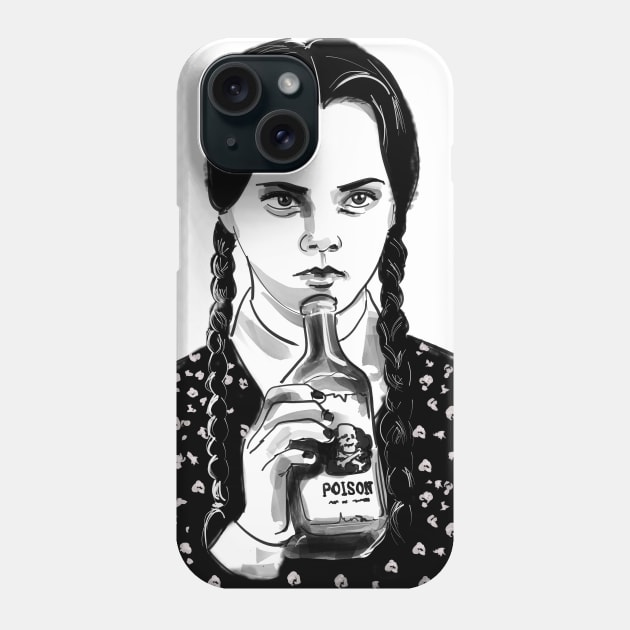 Wednesday Addams Phone Case by Otracreativa