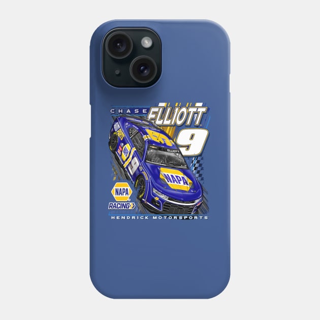 Chase Elliott Royal Car Phone Case by ganisfarhan