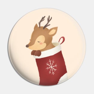 SLEEPY REINDEER Pin