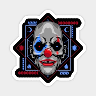 clown mask halloween Magnet