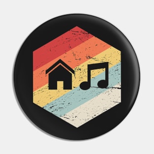 House Music | Retro Vintage Icon Pin