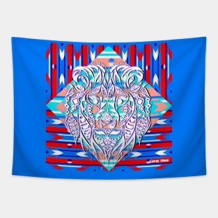 Technicolor lion ecopop Tapestry