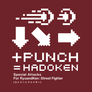 hadoken special attacks for ryu&ken(dark shirt) T-Shirt