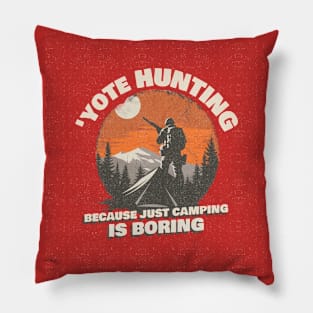 Yote Hunting Because Just Camping is Boring Coyote Pillow