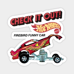 Retro Firebird Funny Car Pop-up Body Magnet