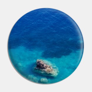 Sea with clear turquoise blue water Pin