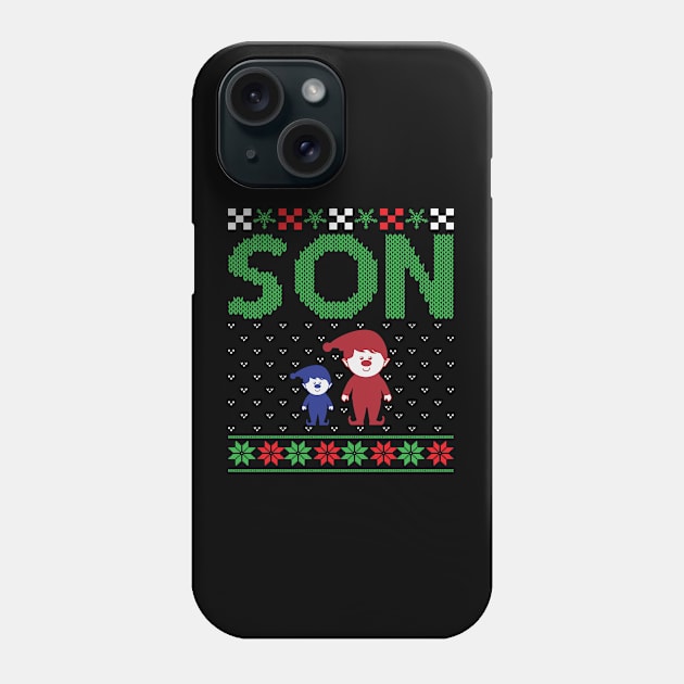 The Son ugly christmas sweater Phone Case by MZeeDesigns