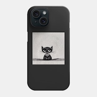 Cute Cat pattern 56 regular grid Phone Case