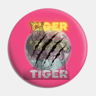 Tiger india moon Pin