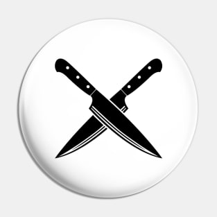 Animated knifes Pin