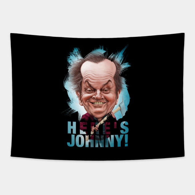 Here's Johnny! Tapestry by JORDYGRAPH