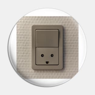 Smiling Power Outlet Pin