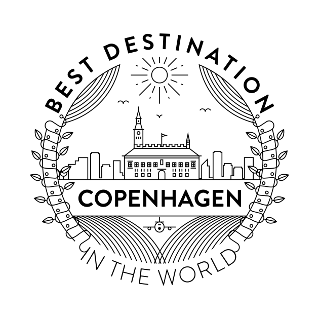 Copenhagen Minimal Badge Design by kursatunsal