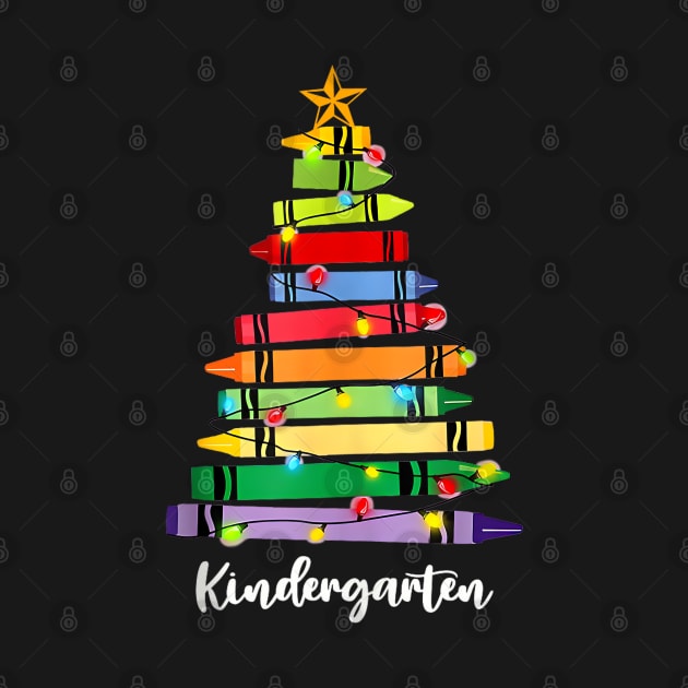 Christmas Crayons - Kindergarten Teacher - Tree Lights Student by Origami Fashion