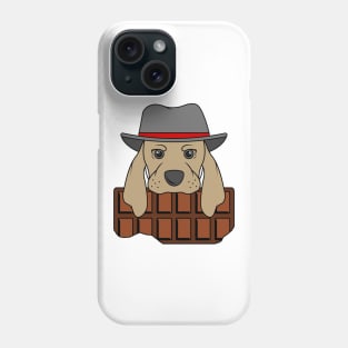 Dog with Hat and Chocolate Phone Case