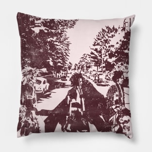 The Natives Abbey Road Design. Dark Print Pillow