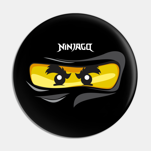 Ninjago Eyes BLACK Ninja Cole FanArt FanMade TShirt Ninjago Pin