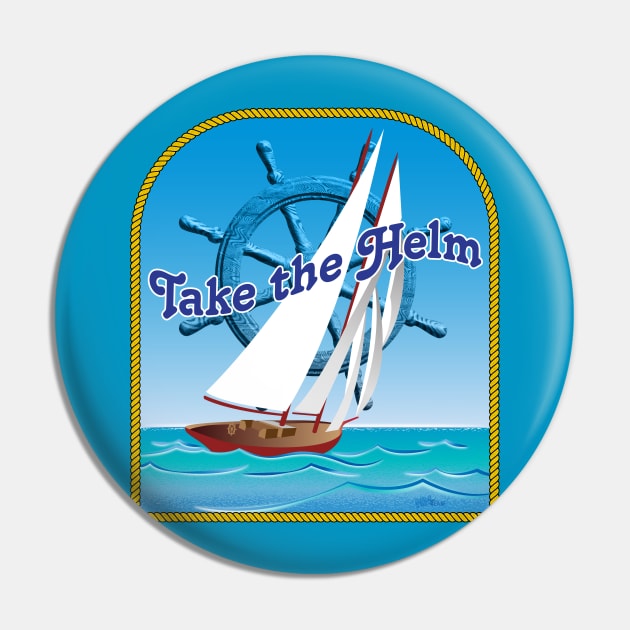 Sailing Helm Pin by NN Tease