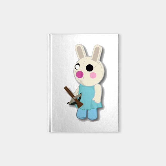 Piggy Roblox Bunny Roblox Roblox Characters Piggy Roblox Notizblock Teepublic De - bunny roblox