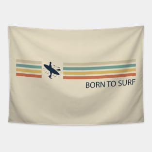 Retro Born to Surf Tapestry