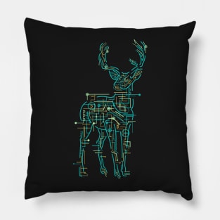 Electric Deer Pillow