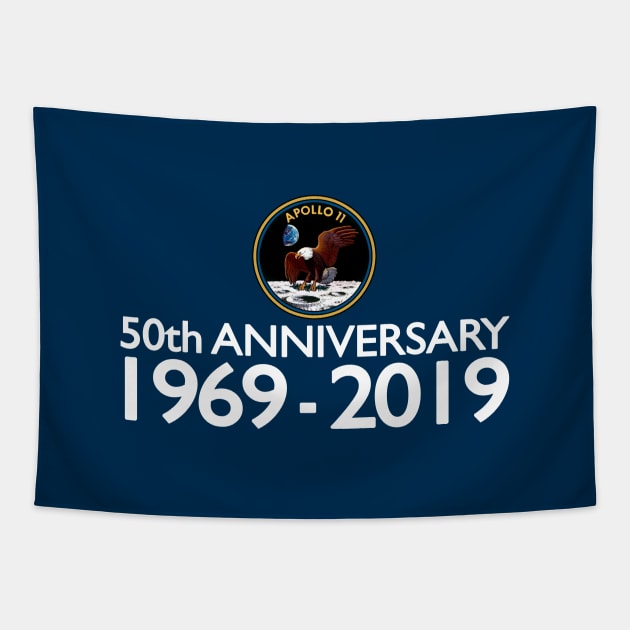 Apollo 11 Moon Landing 50th Anniversary Tapestry by SeattleDesignCompany