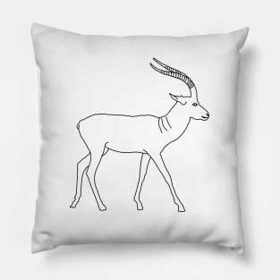 Deer line art Pillow