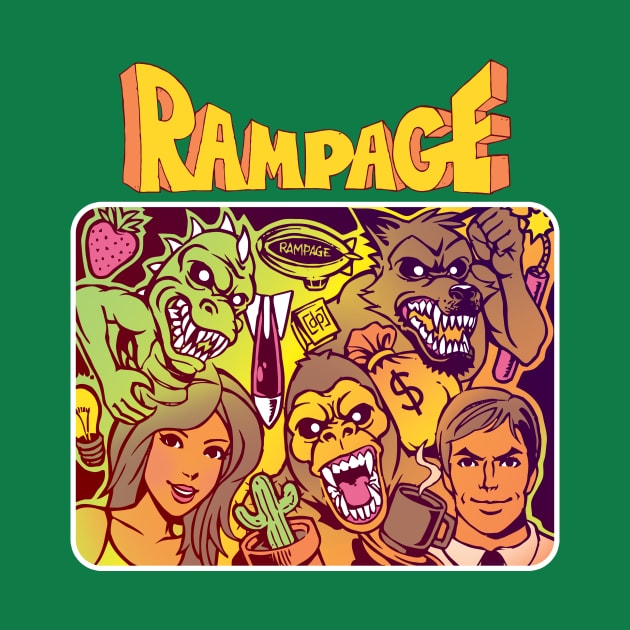 Classic Arcade Game Rampage by dposhirts