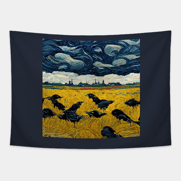 Illustrations inspired by Vincent van Gogh Tapestry by VISIONARTIST